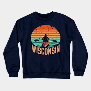Wisconsin Outdoors Canoe Graphic Crewneck Sweatshirt